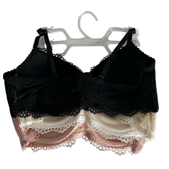 Rene Rofe Women’s Bras Sz 36C Extreme Push-up Lot/3 Lace Cover Padded Underwire - Picture 4 of 10